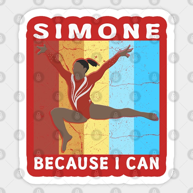 because i can simone Sticker by Jello_ink